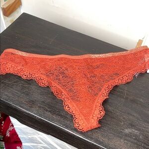 Victoria’s Secret Very Sexy Lace Thong XL Sienna Burnt Orange